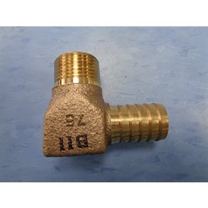 COUDE 90 3 / 4" MALE X INSERT. LAITON